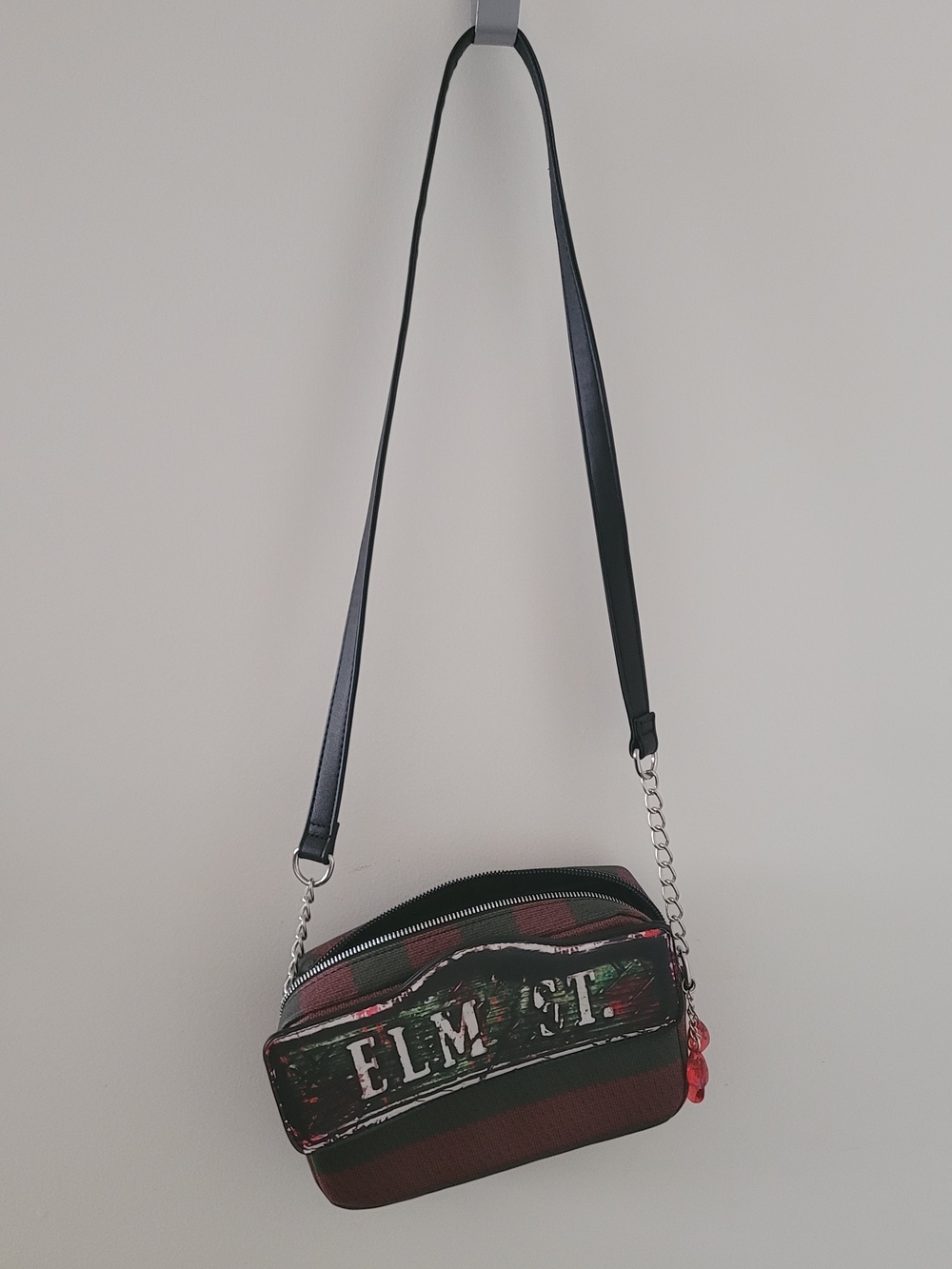 Elm St. Red and Black Crossbody Bag